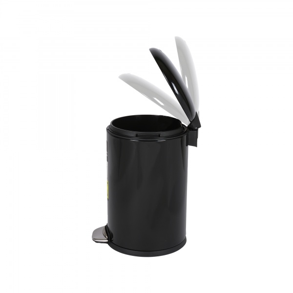 Ведро с педалью Eko LUNA 8 л черное