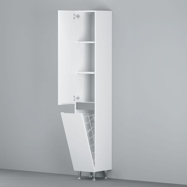 Пенал підлоговий AM.PM M85CSL0351WG38 X-Joy35 см лівий з кошиком для білизни