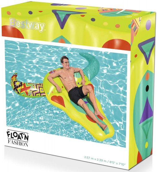 Матрац надувний Bestway Череп бика 239х257 см різнокольоровий