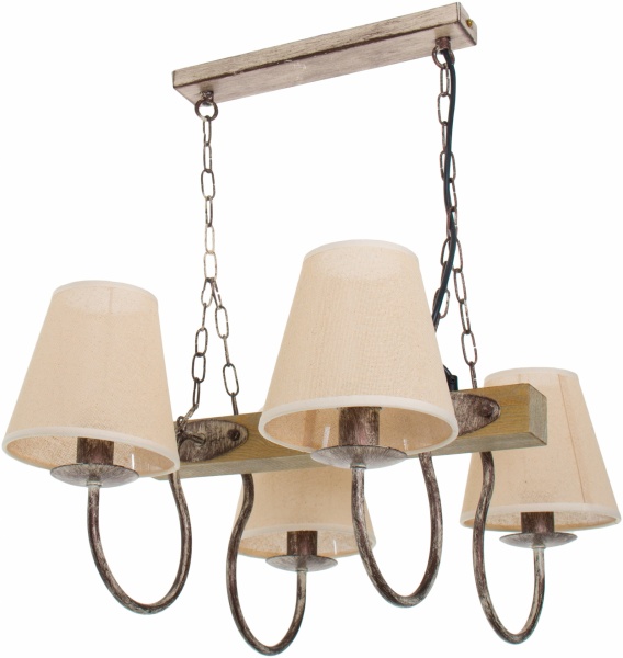 Люстра підвісна Luminex Carin 4xE27 бежевий 8698 