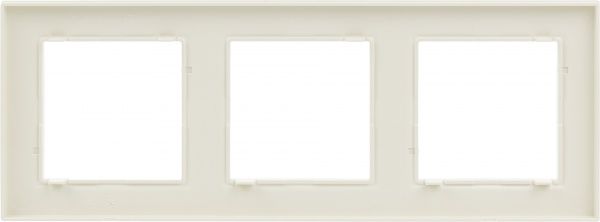 Рамка трехместная Simon SIMON10 универсальная кремовый CR3/41