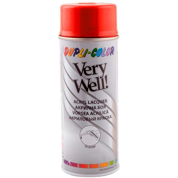 Эмаль аэрозольная Dupli-Color Very Well RAL 2002 ярко-оранжевый глянец 400 мл