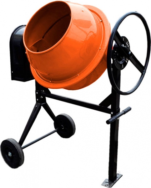 Комплект Бетономешалка Orange СБ 180л + Тачка строительная ALOFT 100л зеленая