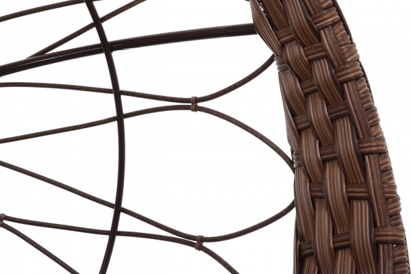 Кресло-кокон Сфера Люкс трио плетение рональд темное дерево