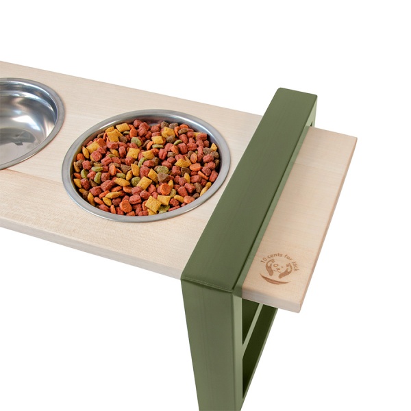 Миска подвійна 10 центів для Джека №1 M/L 2х600 мл хакі