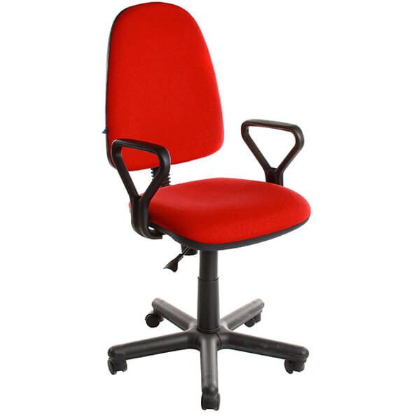 Крісло офісне Новий Cтиль Prestige GTP C-16 червоно-чорний