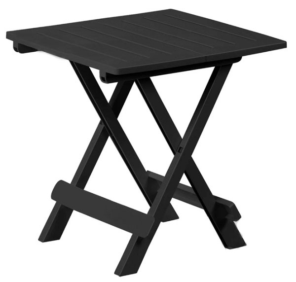 Стол пластиковый ProGarden ADIGE раскладной 44x44x50 антрацит ADI080AN