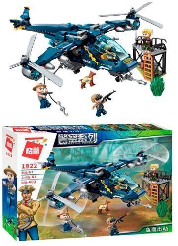 Конструктор Qman 1922 Полиция вертолет фигурки вышка ODT094429