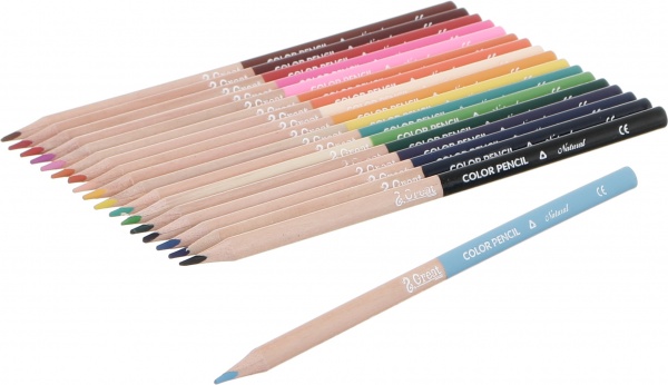 Набор цветных карандашей Nature 18 шт голубой