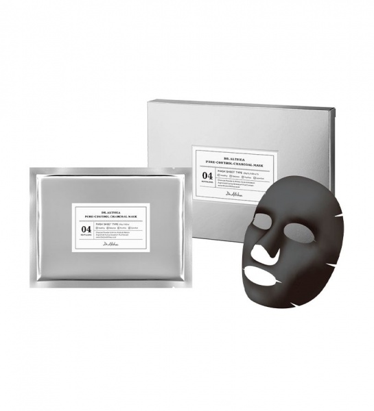 Маска тканевая для лица Dr. Althea набор Pore-Control Charcoal Mask 5 шт.