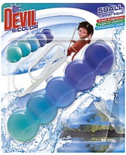 Туалетный блок Dr.Devil BiCOLOR Полярная свежесть 35 г 6444 