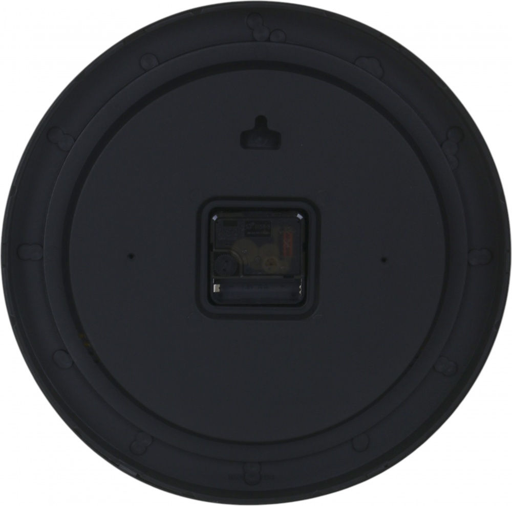 Часы настенные Laconic 30 см черный с белым