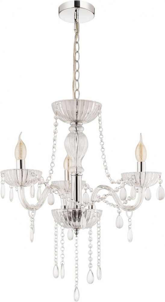 Люстра Sensio CASSIOPEIA 3x40 Вт E14 прозрачный/хром ALG-SL-98405-03