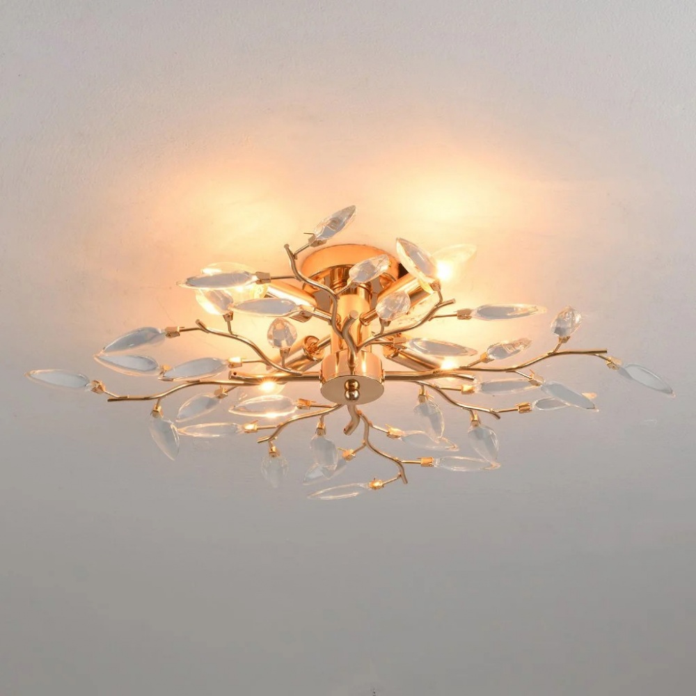 Люстра стельова Luminaria 6x60 Вт E14 gold/1035 Золотиста TERESA 6xE14 R600 GOLD