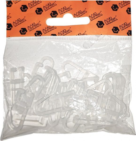 Комплект фурнітури Алюсервіс для Евро карниза тройного 300 см 1 шт. 