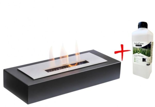 Биокамин FOCO FIRE 60х355х180 мм черный