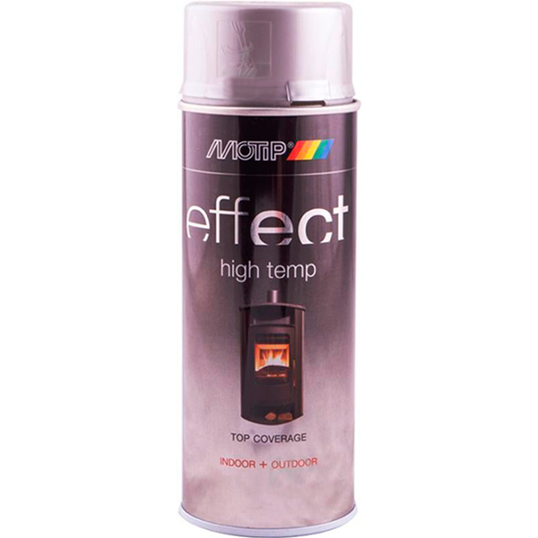 Краска аэрозольная Motip Deco Effect высокотемпературная серебряный 400 мл