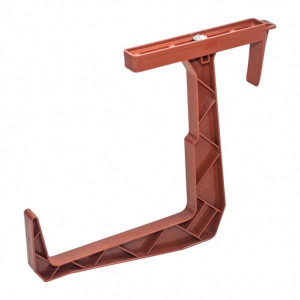 Крепление для балконного ящика Алеана комплект 2 шт 28х2,3x23 см терракот 