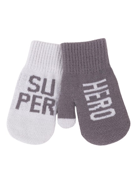 Варежки YO! (5904921650366) р.14 серый 