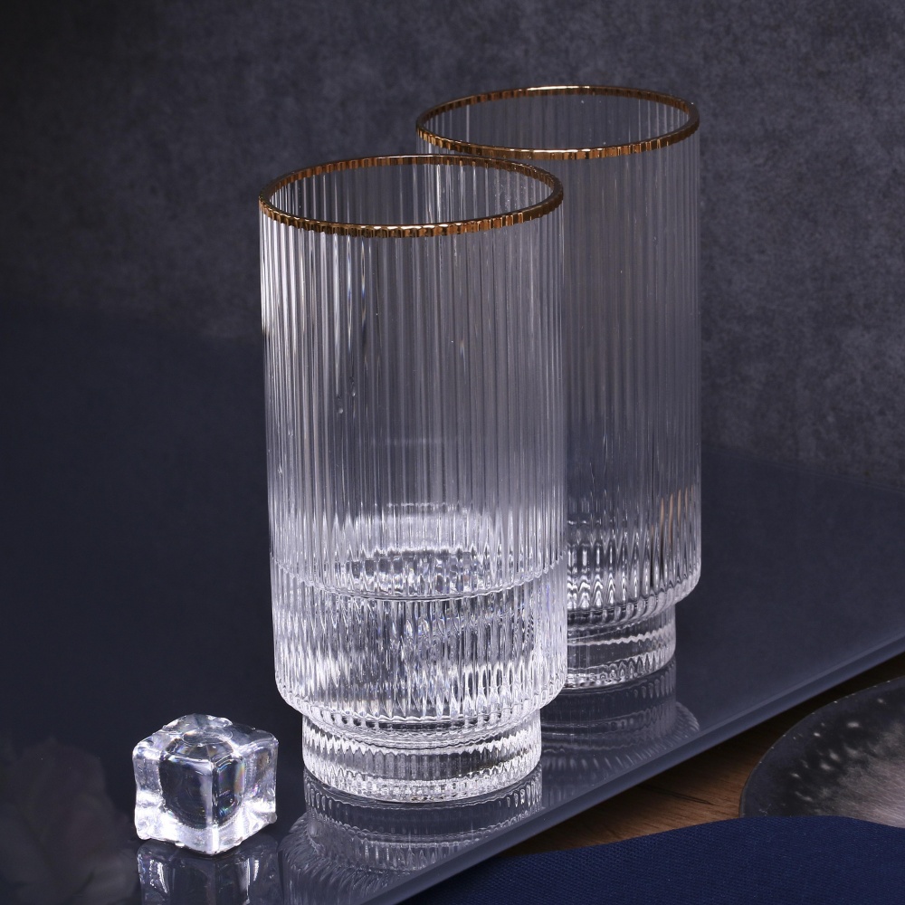 Набор стаканов высоких Fiora Ripple стекло 410 мл 2 шт.