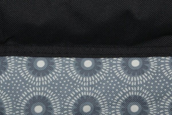 Стілець розкладний 67х55х73 см сірий з чорним