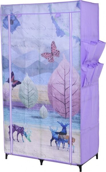 Тканинна шафа Dreamland 1560х870х460 мм фіолетовий 