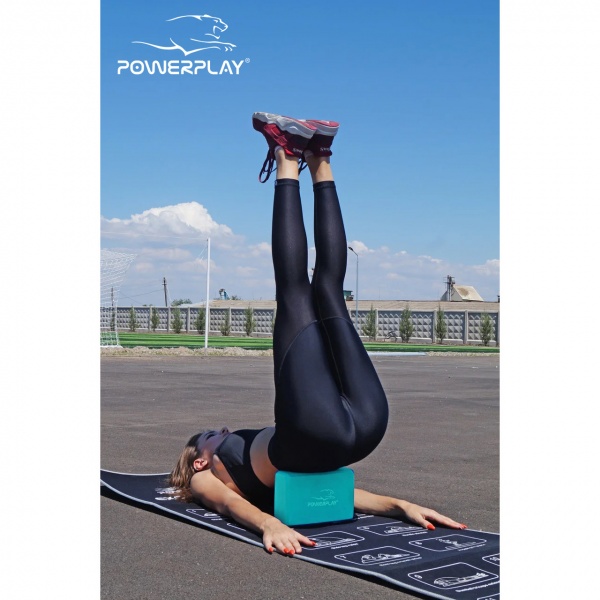 Блок для йоги PowerPlay OS PP_4006_Mint_Yoga_Brick м'ятний 