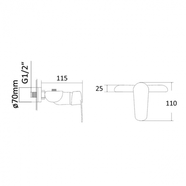 Смеситель для душа Fly RBZ084-5