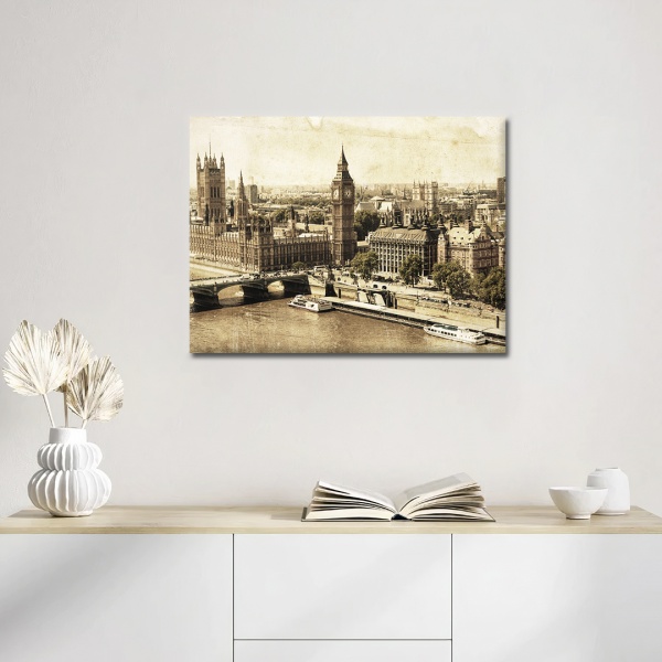 Постер Старый Лондон 90x120 см Brushme FNK0116504 