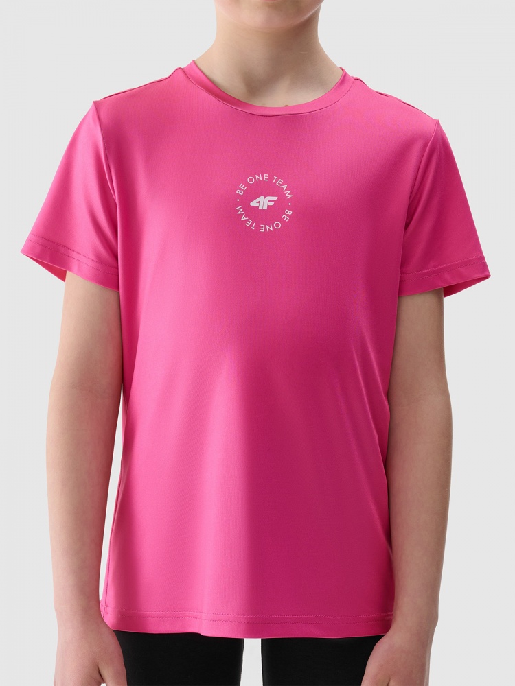 Футболка 4F TSHIRT FNK F1185 4FJWSS25TFTSF1185-55N р.146-152 рожевий