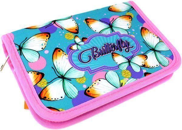 Пенал школьный Butterfly 930614 розовый