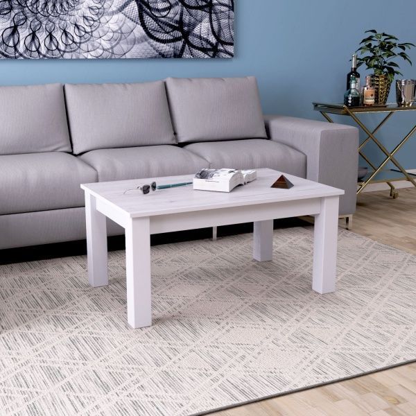 Стол журнальный B-Jet аляска структурная/белый 902x596x421мм 