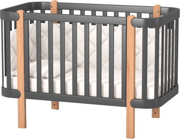 Ліжечко дитяче Veres ЛД 5 Монако темно-сірий 05.3.1.21.16