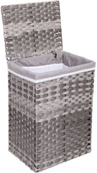 Кошик плетений з текстилем Tony Bridge Basket 39x30x56 см JC16-3AB-1 