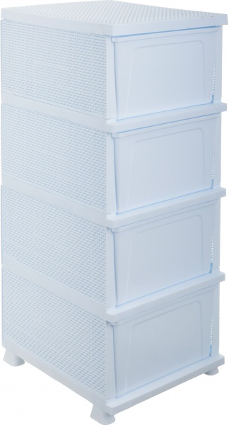 Комод пластиковий RIO 8515WH на 4 шухляди DROP білий 894x368x431 мм