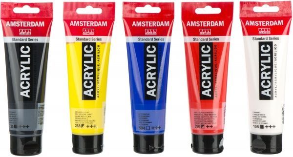 Набір фарб акрилових 5 кольорів 120 мл Amsterdam Standart Mixing Set Royal Talens