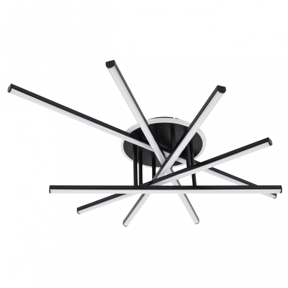 Люстра стельова NEW ARTIER STEUART 5-1-C BK 110 Вт чорний