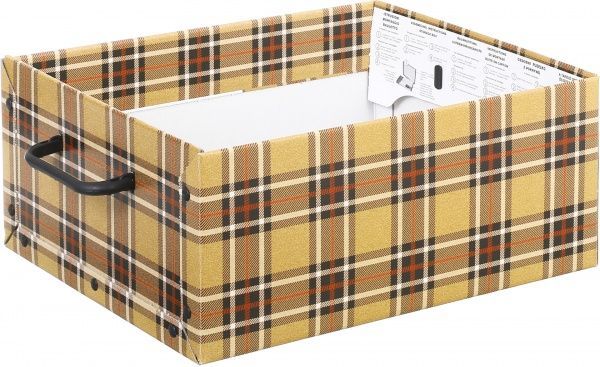 Ящик картонний Miss Space Клітинка 370x300x160 мм бежевий
