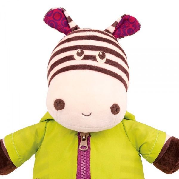 Игрушка интерактивная Battat Крошки-застежки, Зебра BX1692Z