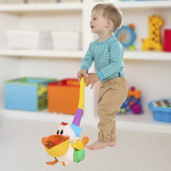 Игрушка-каталка Kiddieland Пеликан затейник со световыми и звуковыми эффектами