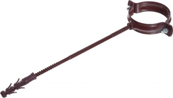 Кронштейн труби металевий Сяйво L=220 мм D=75 мм червоний 