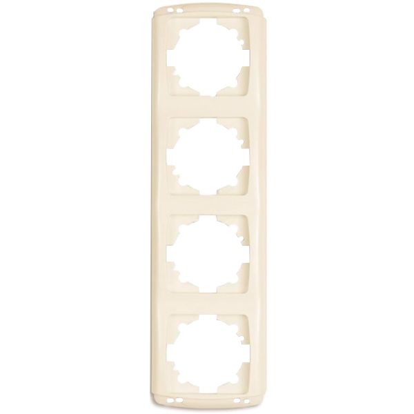 Рамка чотиримісна Viko CARMEN Opaque вертикальна кремовий 90571424