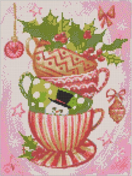 Картина стразами Святковий сервіз 30x40 см 954131 Santi 