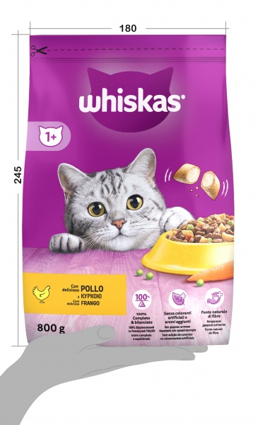 Корм сухой Whiskas с курицей 800 г