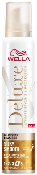 Мусс для волос Wella Deluxe Шелковая гладкость 200 мл
