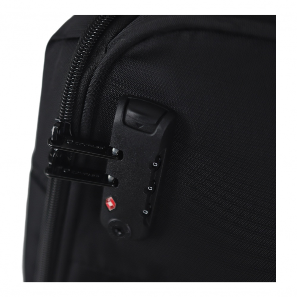 Чемодан Compass №220916 L черный 71x46x23/24,5 см