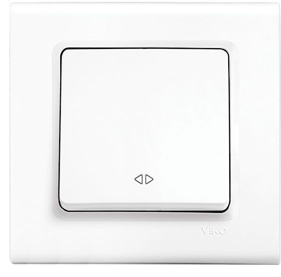 Переключатель перекрестный одноклавишный Viko Linnera без подсветки 10 А 250В белый 90400031