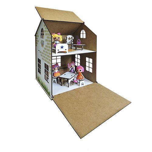 3D-конструктор Збірайко Игрушечный дом с комплектом мебели