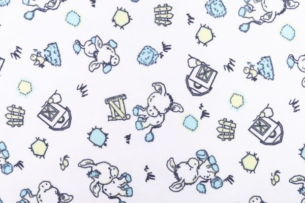 Пижама для мальчиков Фламинго р.128 белый с принтом 000-010 