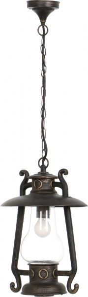 Светильник уличный подвесной Интеркласс Лампада E27 40 Вт IP44 старая бронза 2264М